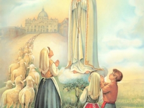 Virgen de Fátima portugal dibujo